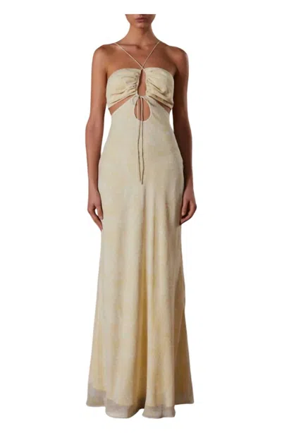 Misha Winnie Dress In Butter In Yellow