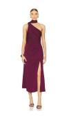 Misha X Revolve X Revolve Estra Midi Dress In Wine