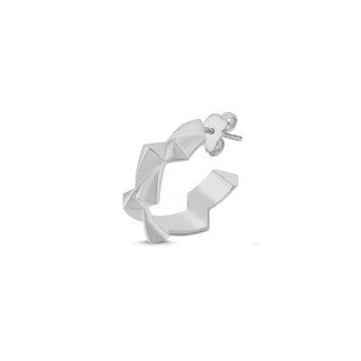 Mishka Men's Brisk Mono Silver Earring