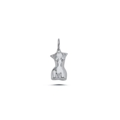 Mishka Men's My Girl Female Body Shaped Silver Charm