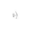 Mishka Men's Return Bumerang Silver Mono Earring