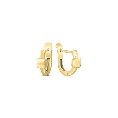 Mishka Men's Simplicity Gold Vermeil Earrings