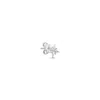 Mishka Men's Superstar Silver Mono Stud Earring
