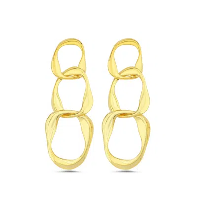 Mishka Women's Aura Chain Earrings Gold
