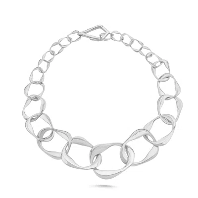 Mishka Women's Aura Chain Necklace Silver Unisex Medium