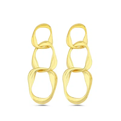 Mishka Women's Aura Gold Vermeil Chain Earrings