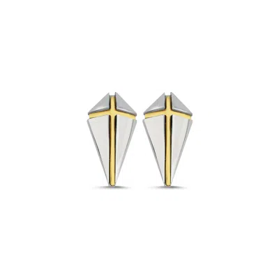 Mishka Women's Blaze Gold And Silver Mini Earrings