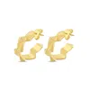 Mishka Women's Brisk Hoop Earring Gold In Gold