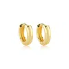 Mishka Women's Circle Hoop Huggie Earrings Gold In Gold