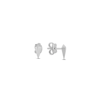 Mishka Women's Gleam Tiny Silver Earrings
