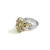 Mishka Women's Gold / Silver Chained Love Ring Silver And Gold In Multi
