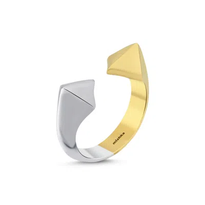 Mishka Women's Gold / Silver Chameleon Mini Gold Vermeil Pinky Ring & Ear Cuff