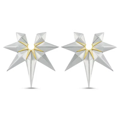 Mishka Women's Gold / Silver Enigma Earrings Silver And Gold In Multi