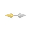 Mishka Women's Gold / Silver Urban Wilds Two Faced Gold & Silver Earring