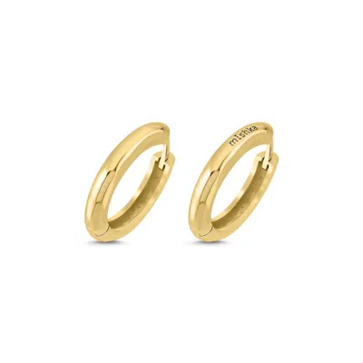 Mishka Women's Perfect Circle Gold Vermeil Hoop Earrings