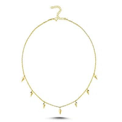 Mishka Women's Sense Gold Vermeil Necklace With Dangling Details