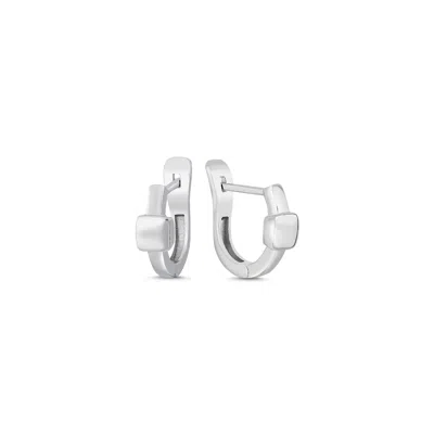 Mishka Women's Simplicity Silver Earrings