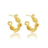 Mishka Women's Twist Hoop Earrings Gold In Gold