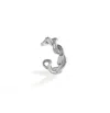 Mishka Women's Twist Lip And Ear Cuff Silver In Silver