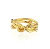 Mishka Women's Twist Thorn Ring Gold In Gold