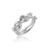 Mishka Women's Twist Thorn Ring Silver In Silver