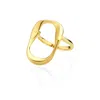 Mishka Women's Wave Ring Gold In Gold