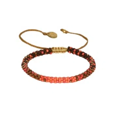 Mishky Jewellery Hoopys Adjustable Bracelet In Red