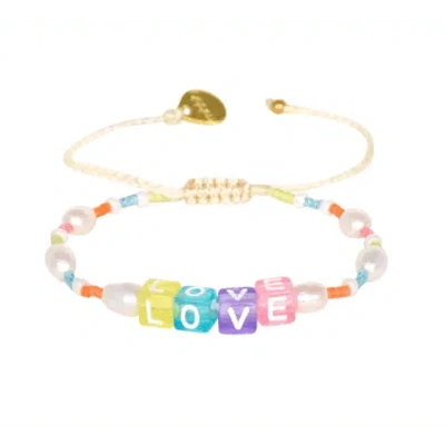 Mishky Love Pearls Bracelet In Multi