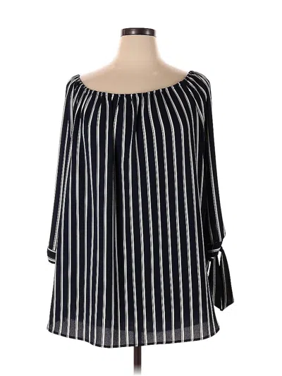 Pre-owned Misia 3/4 Sleeve Blouse In Blue