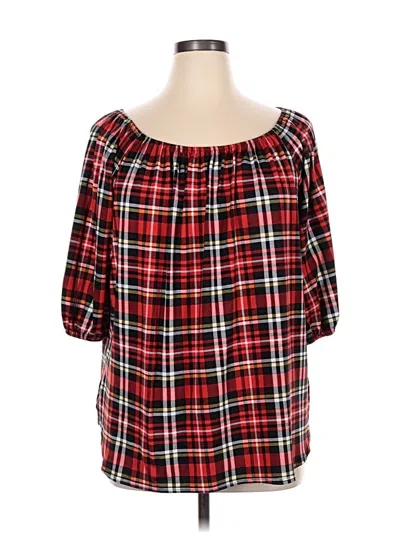 Pre-owned Misia 3/4 Sleeve Blouse In Red