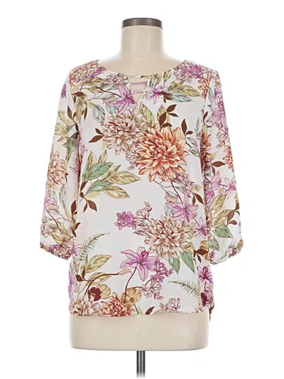 Pre-owned Misia 3/4 Sleeve Blouse In White