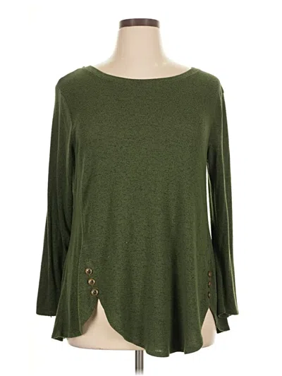 Pre-owned Misia 3/4 Sleeve T-shirt In Green
