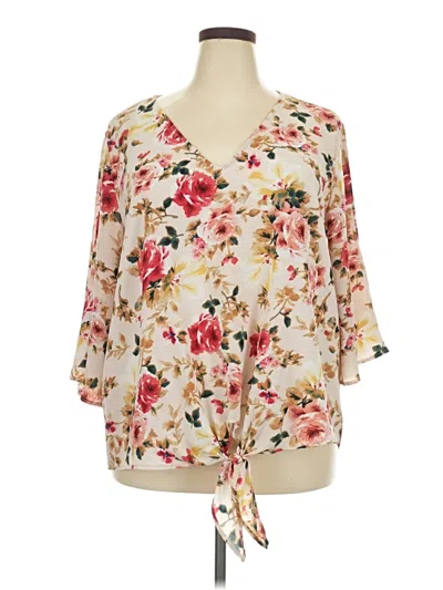 Pre-owned Misia 3/4 Sleeve T-shirt In Ivory