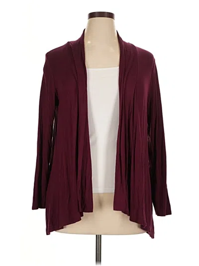 Pre-owned Misia Cardigan Sweater In Burgundy