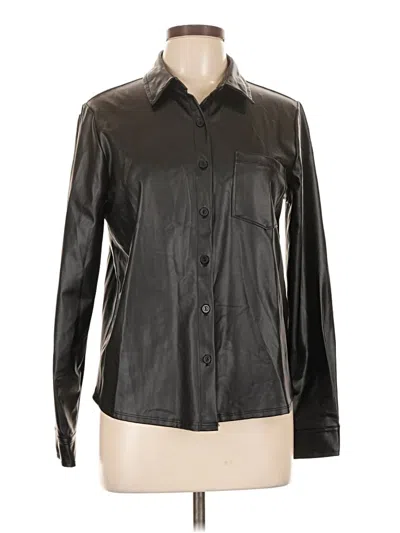 Pre-owned Misia Long Sleeve Button Down Shirt In Black