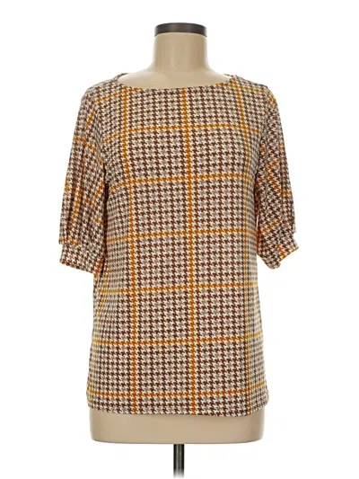 Pre-owned Misia Short Sleeve Blouse In Orange