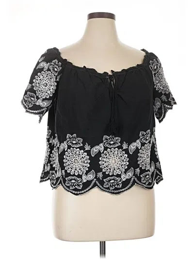 Pre-owned Misia Tube Top Black Strapless Neckline Tops