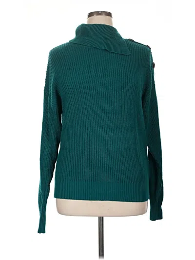 Pre-owned Misia Turtleneck Sweater In Teal
