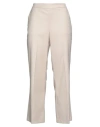 Mis.n Mis. N Woman Pants Cream Size 8 Polyester, Viscose, Elastane In White