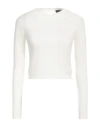Mis.n Mis. N Woman Sweater Ivory Size 6 Cashmere In White