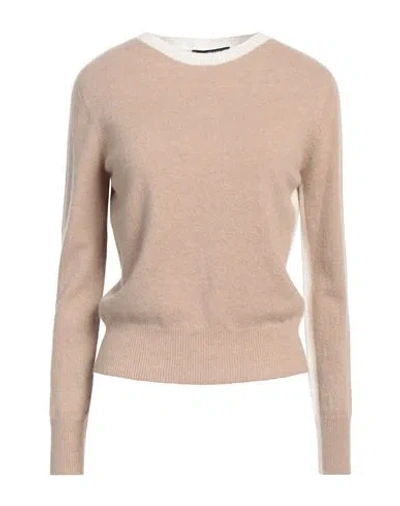 Mis.n Mis. N Woman Sweater Light Brown Size 4 Cashmere In Beige