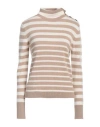 Mis.n Mis. N Woman Turtleneck Off White Size 6 Cashmere