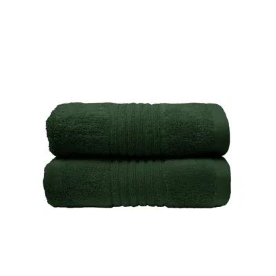 Misona Green Ultra Soft Bamboo Hand Towel Set - Khaki