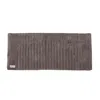 Misona Organic Cotton Bath Runner Mat - Dark Grey In Grey
