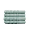 Misona Organic Cotton Face Cloths - Duck Egg Blue In Blue