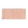 Misona Pink / Purple Organic Cotton Bath Runner Mat - Blush Pink In Pink/purple