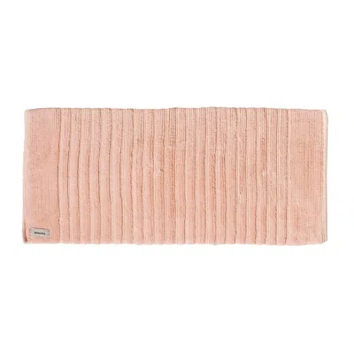 Misona Pink / Purple Organic Cotton Bath Runner Mat - Blush Pink