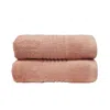 Misona Pink Ultra Soft Bamboo Hand Towel Set - Blush In Pink