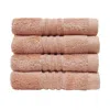 Misona Pink Ultra Soft Bamboo Face Cloth Set - Blush In Neutral