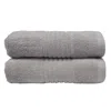 Misona Ultra Soft Bamboo Bath Sheet Set - Silver In Silver